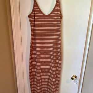 Striped tank top dress